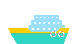 クルーズ船イラスト